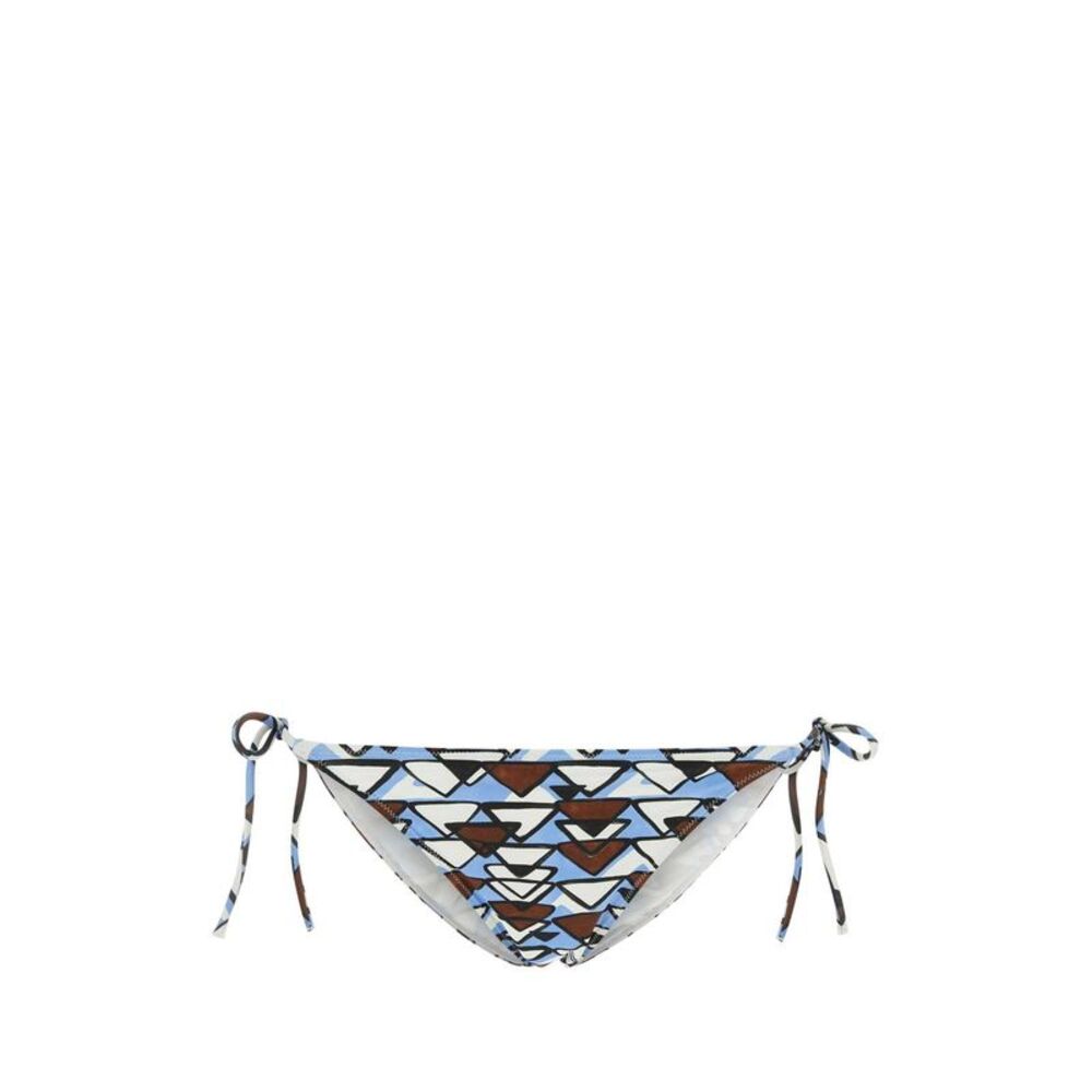Prada Women Printed Stretch Nylon Bikini Bottom